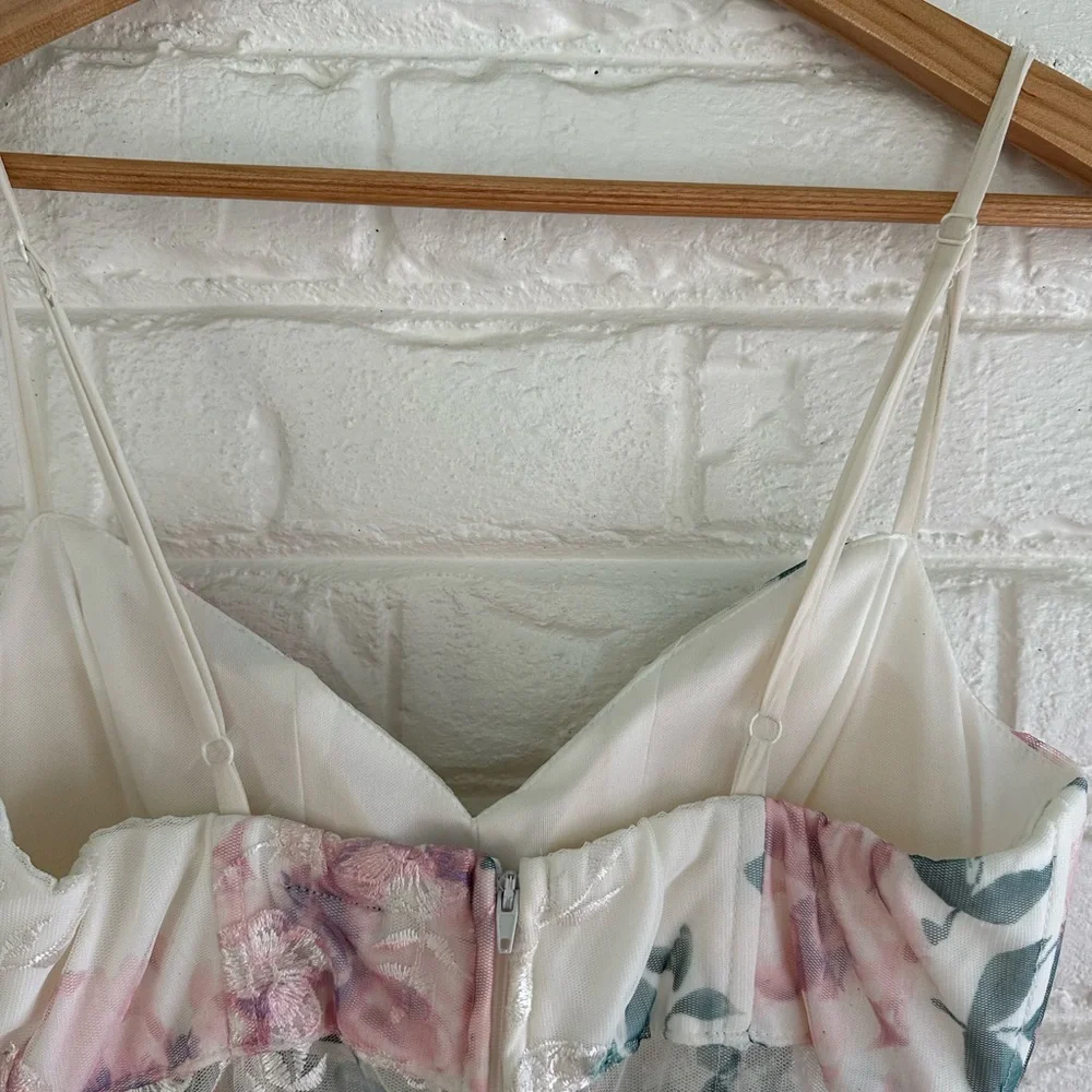 Windsor Floral White and Pink Dress - Picture 13 of 14